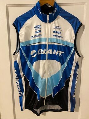 Verge Sports Giant Men’s 2XL Full-zip Sleeveless Cycling Jersey
